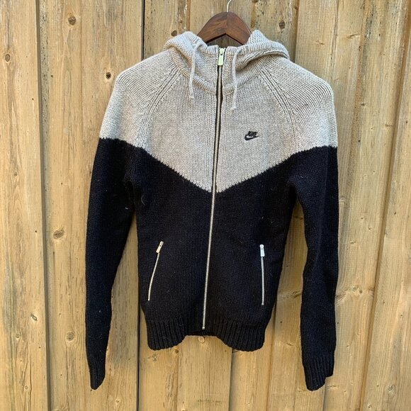 Vintage Nike Sherpa Hoodie Jacket XS - Picture 1 of 4